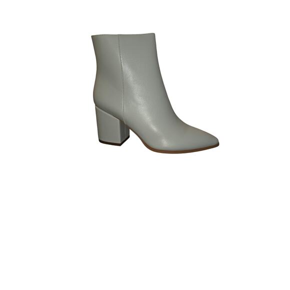 White Block-Heel Ankle Booties – Size US 7.5 - Picture 2 of 3